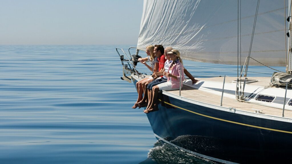 People on the Edge of a Boat