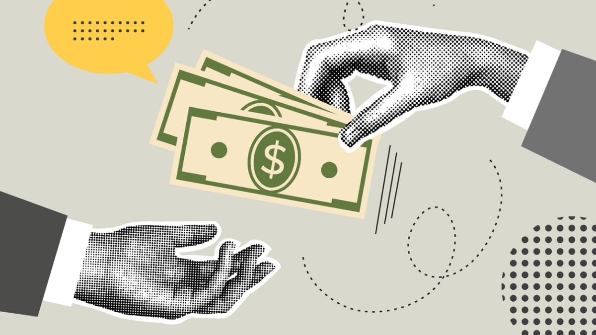 Money changing hands