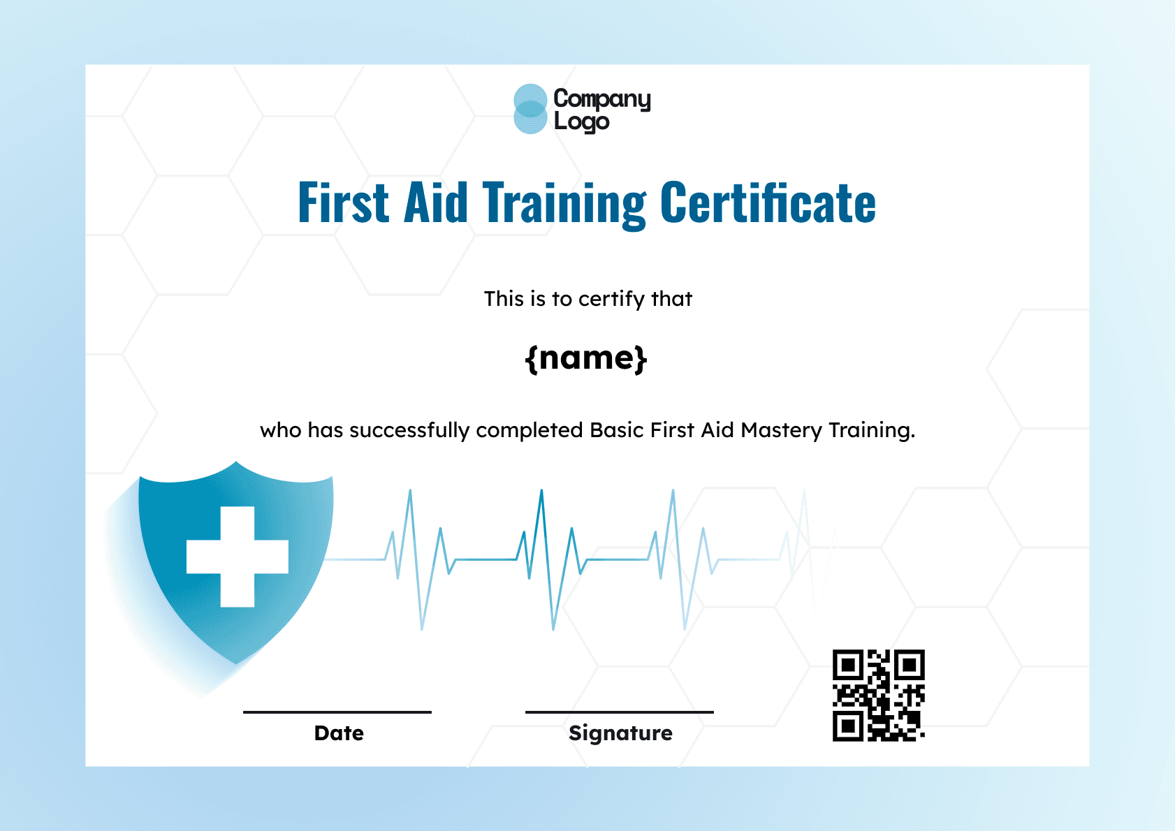 Wauld - Professional and attractive green recognition badge template