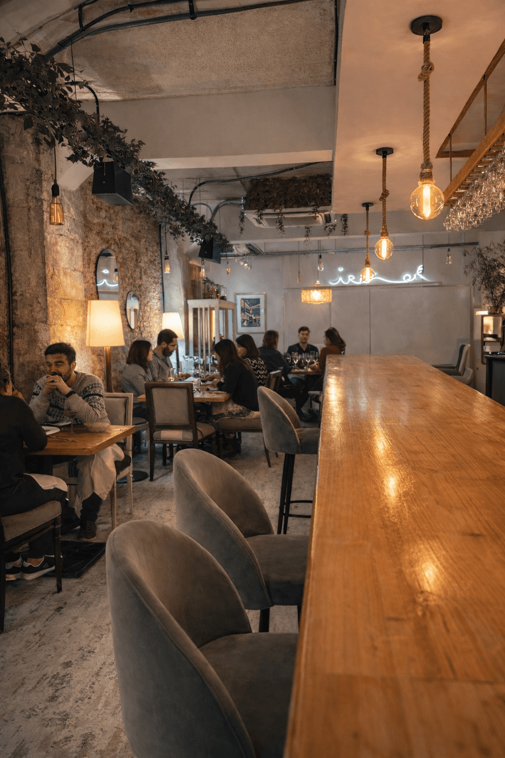 A serene spa room in a Mediterranean-modern villa by the ocean