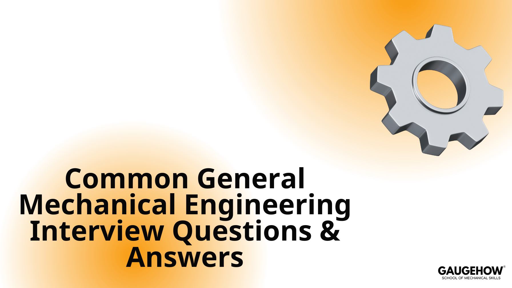 Mechanical Engineering Technical Interview Questions
