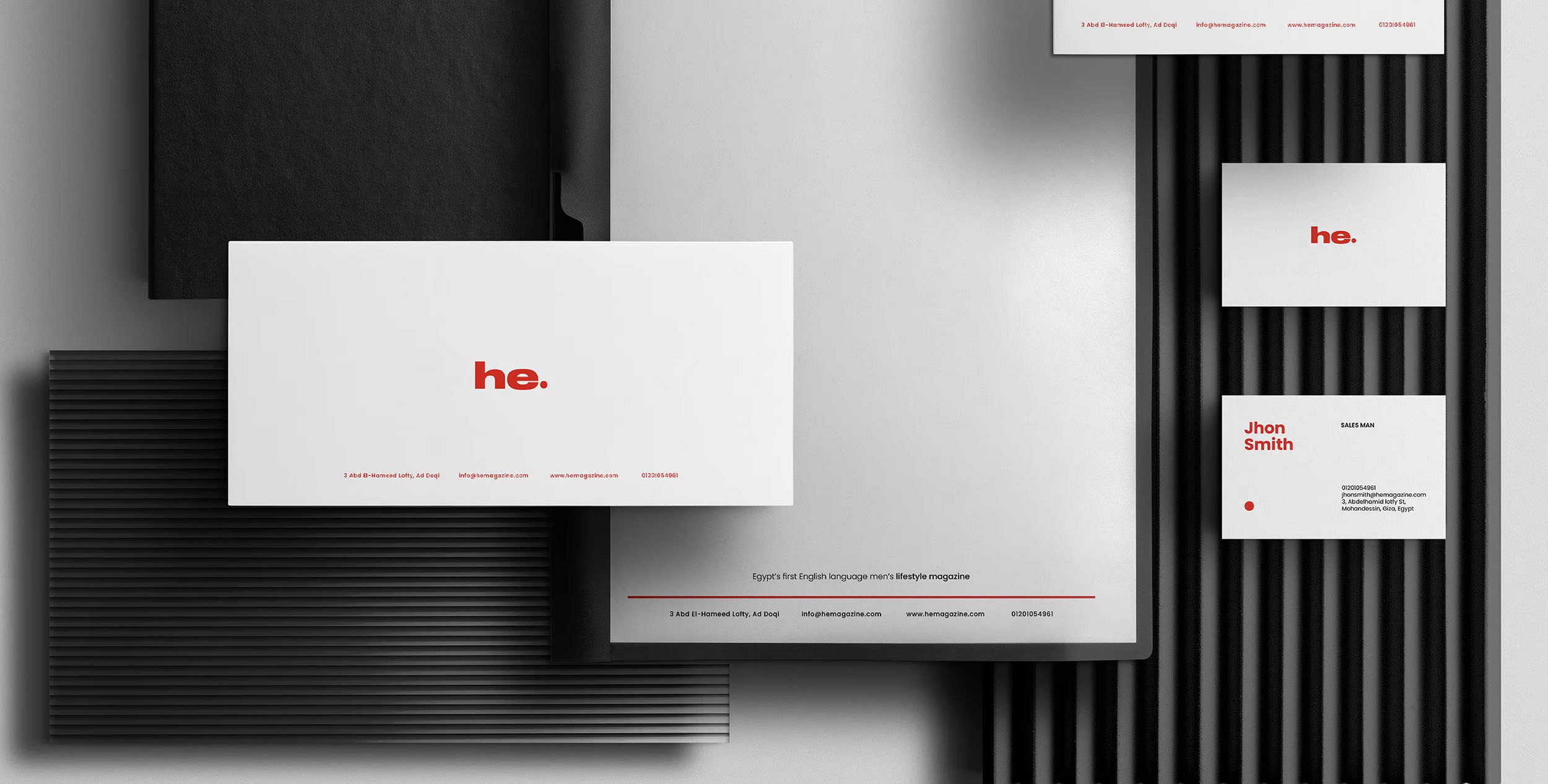 he magazine, brand by Longeblack