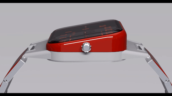 retro-futuristic watch