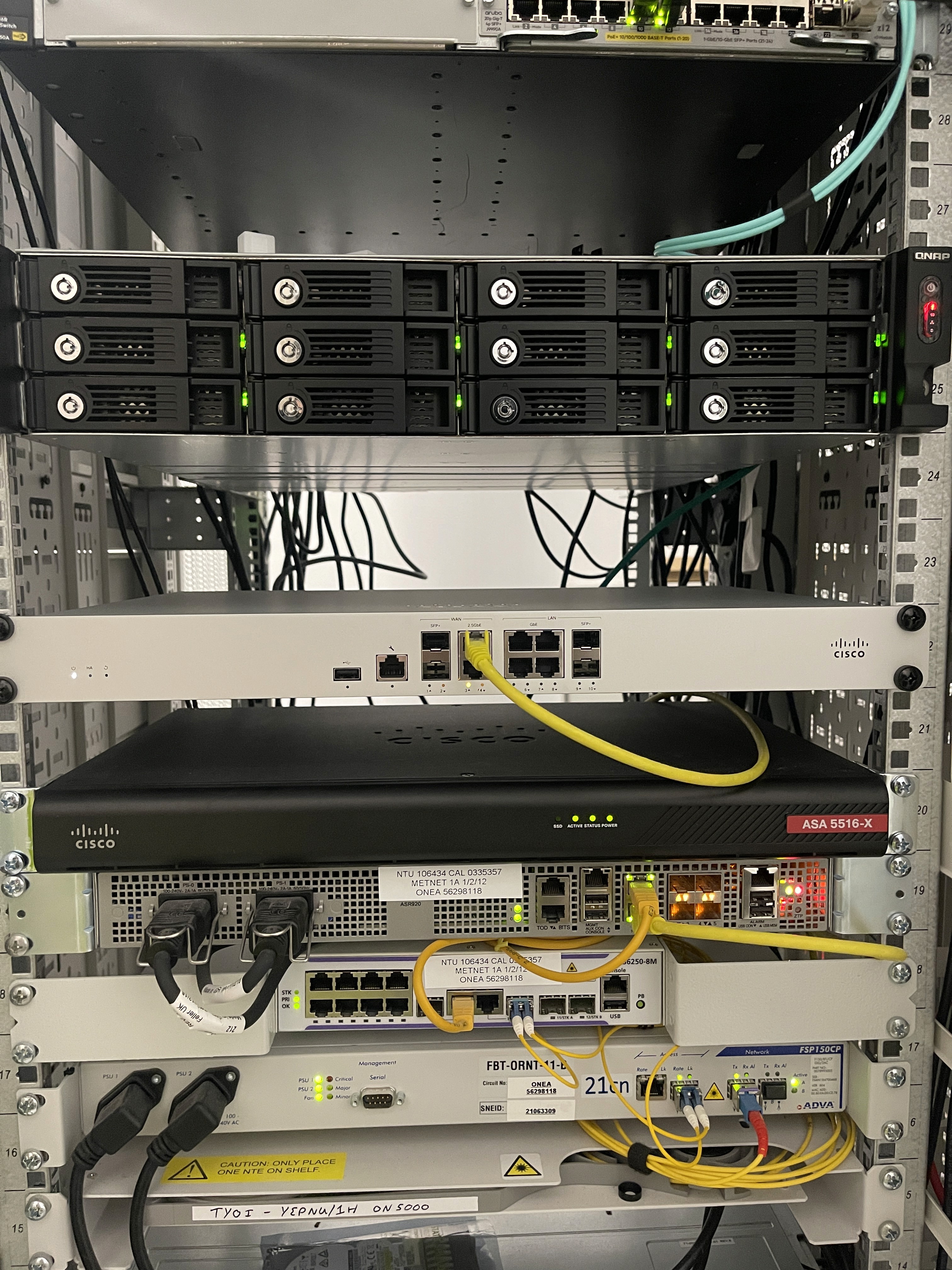 Person sitting in a modern office in front of a wall covered with notes and sketches.
