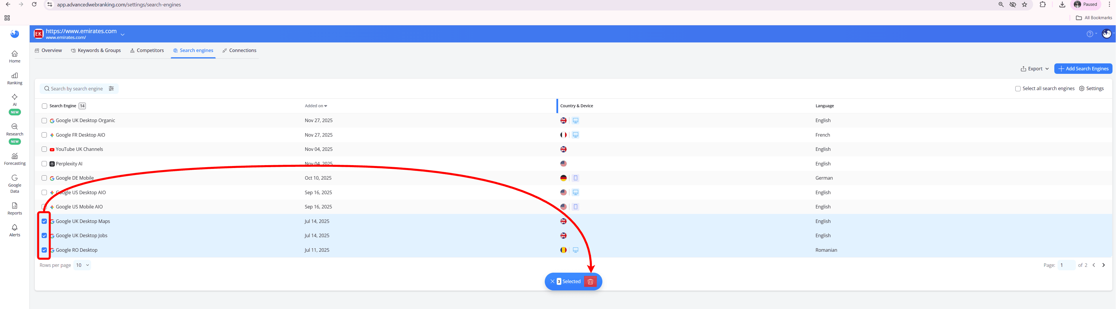 how-to-delete-underperforming-search-engines