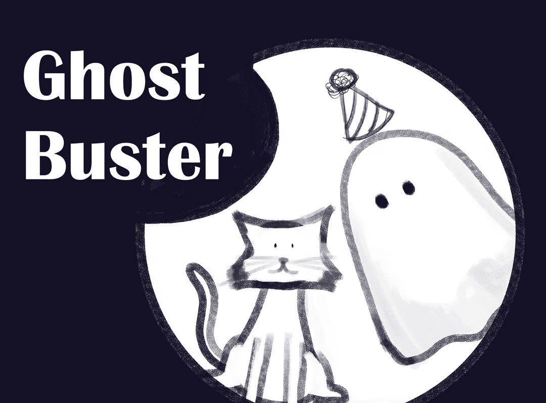 Title screen for the game Ghost Buster