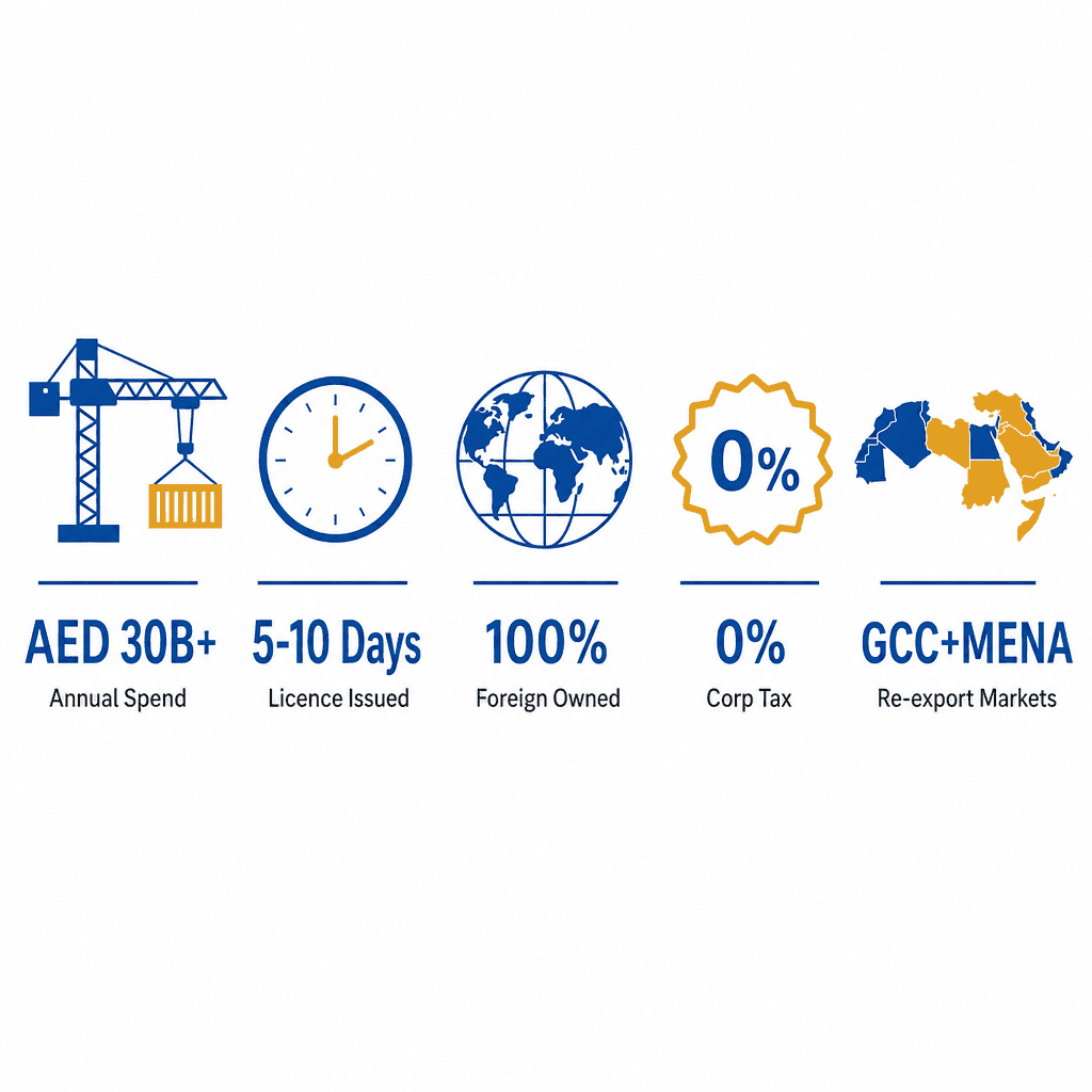 Infographic: How to Get a Construction Equipment & Machinery Trading License in Dubai