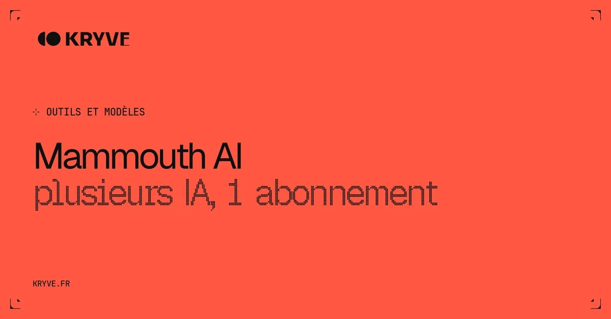 Mammouth AI : couverture Kryve, catégorie Outils et modèles