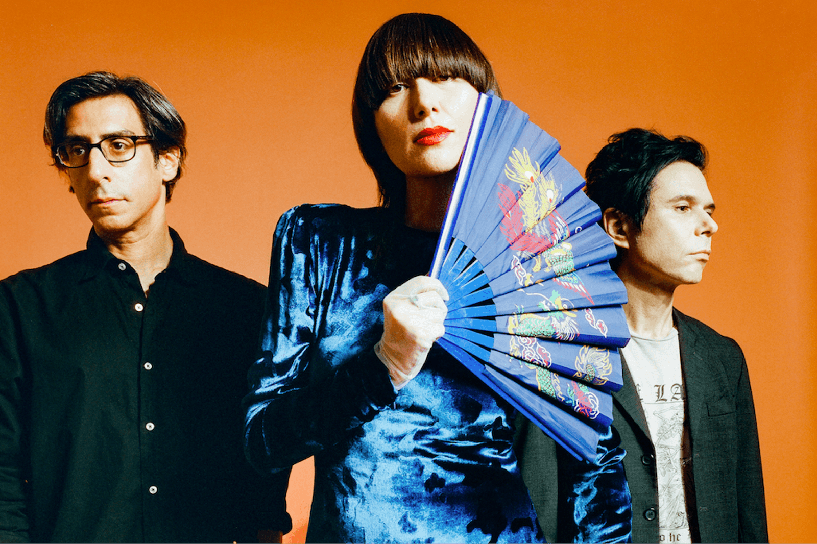 A color photo of indie band the Yeah Yeah Yeah's