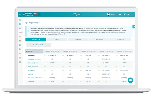 Clay desde el computador y ver tu cierre contable al día en Chile