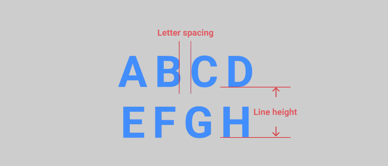Text example showing improved readability with adjusted line height and letter spacing