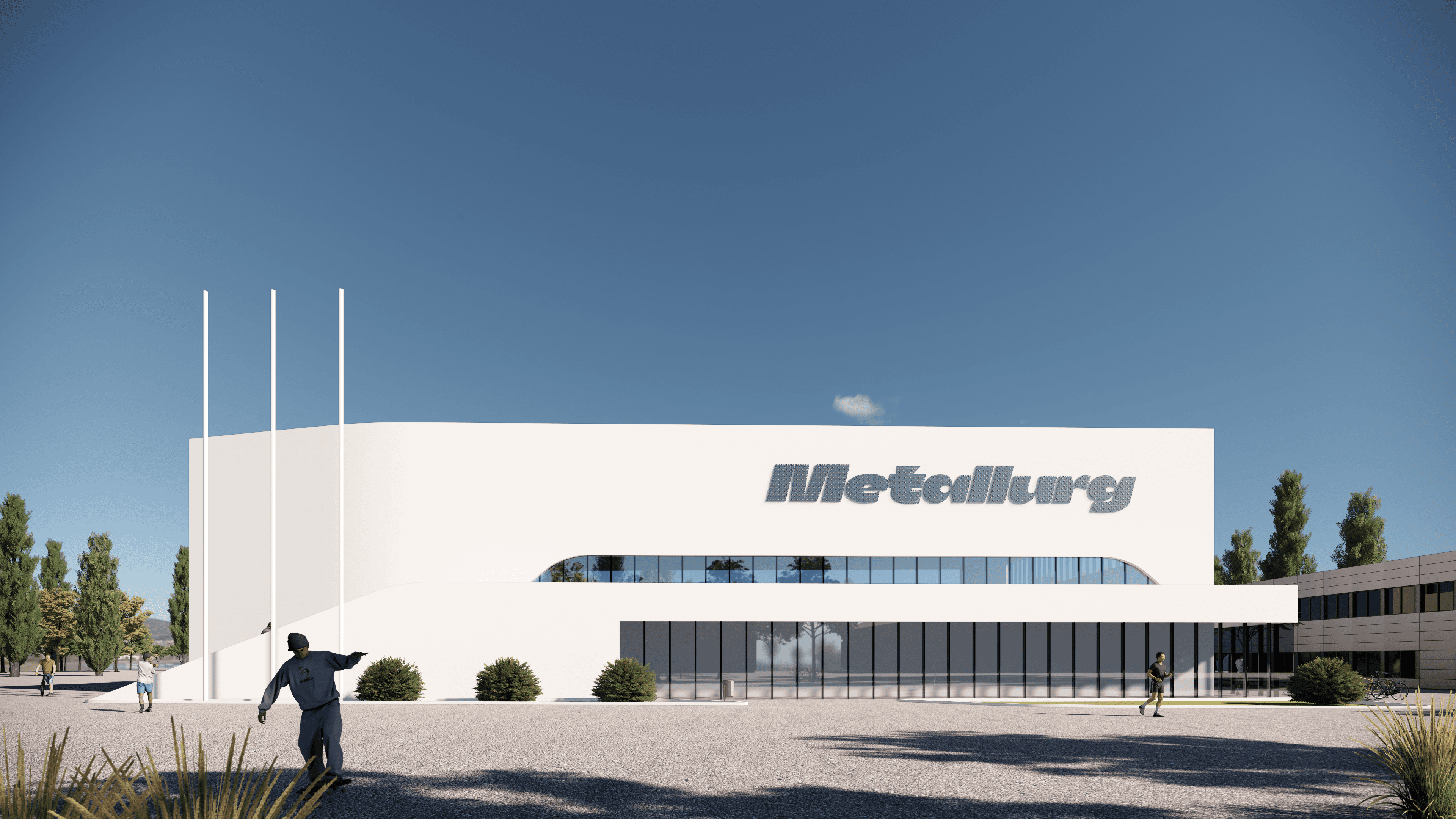 Архитектурная визуализация СК Металлург в Бекабаде