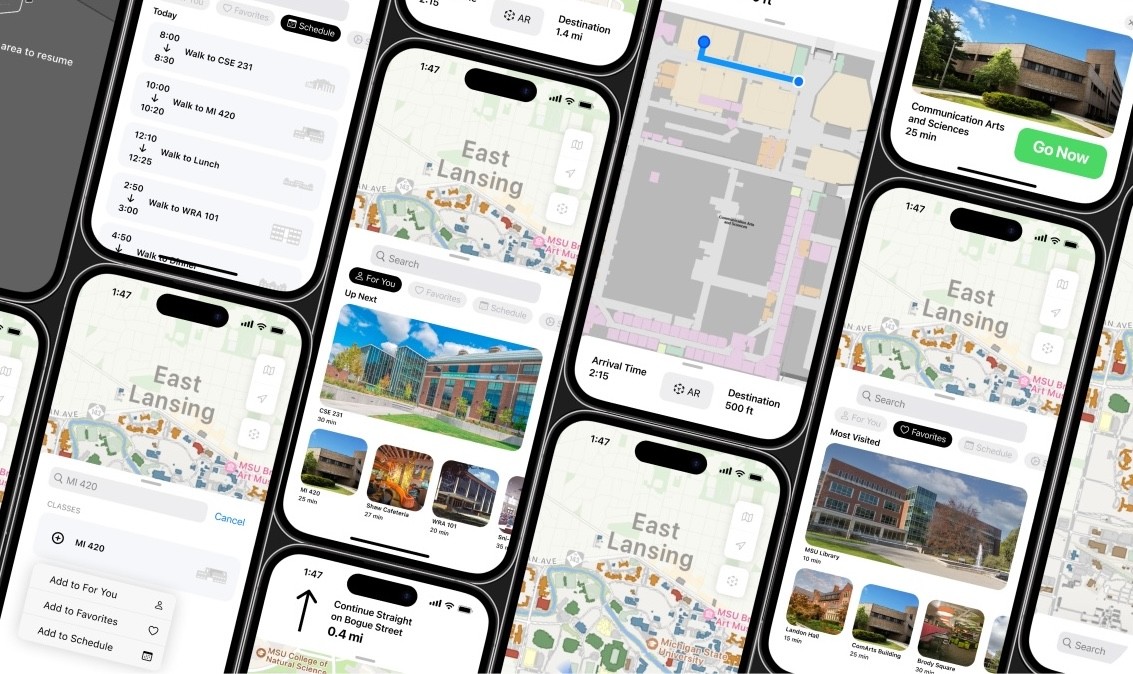 View of msuMaps app