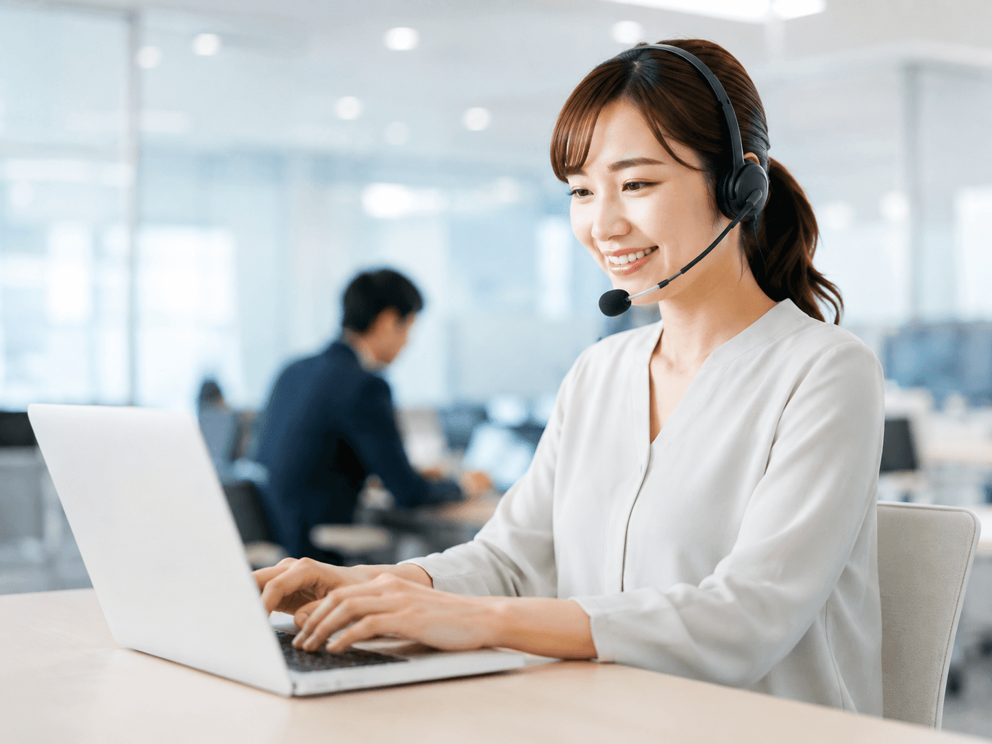 人材派遣サービスの担当者