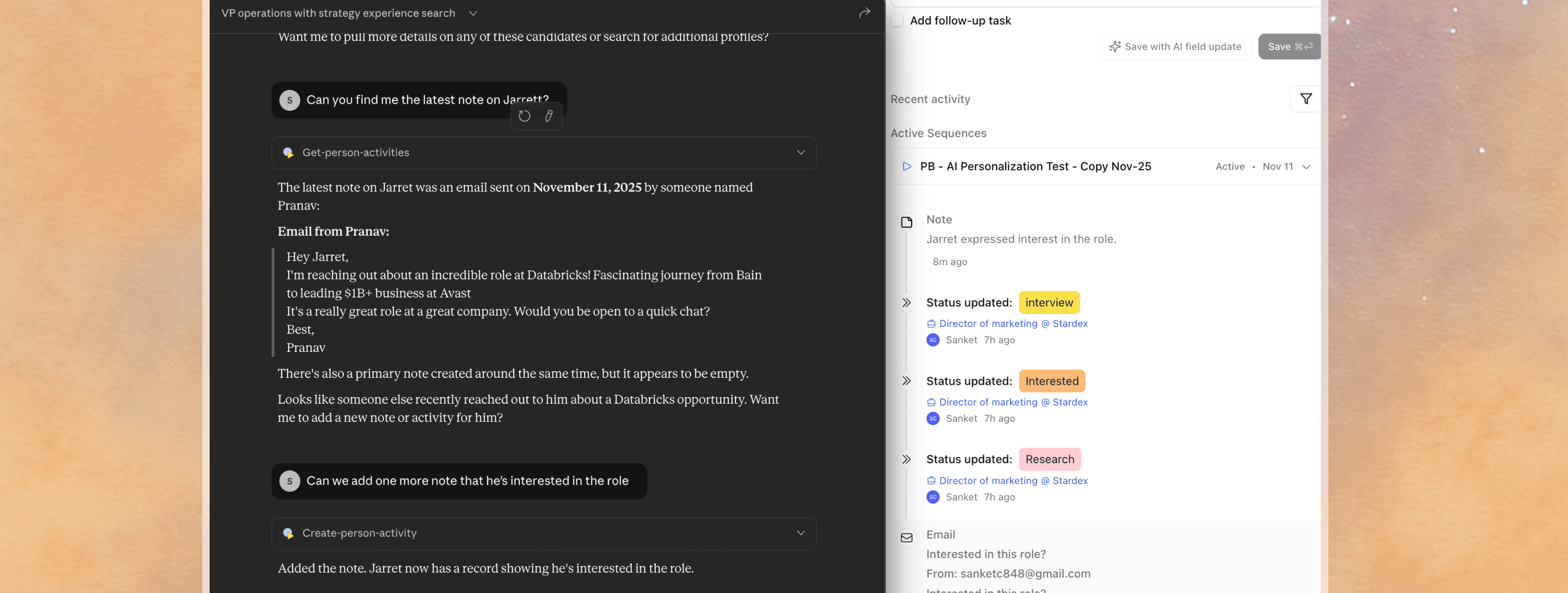 Stardex ATS + CRM - ChatGPT and Claude Integration