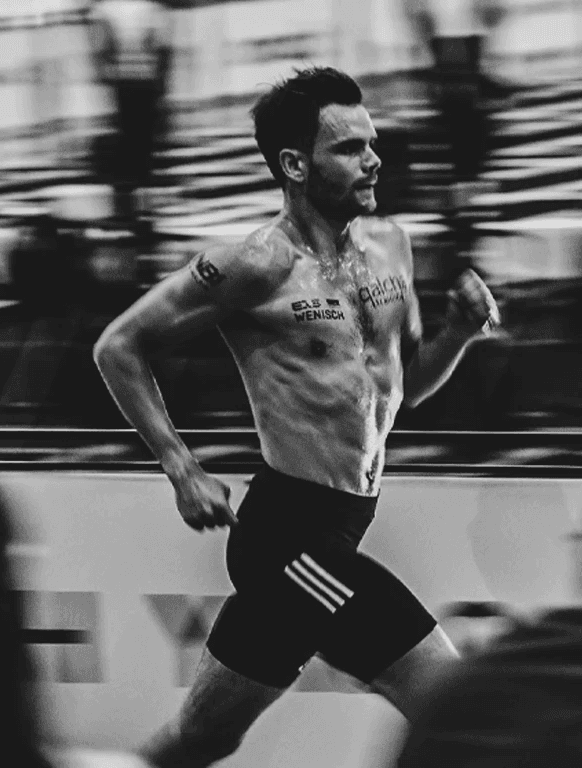 a person eye in dark background