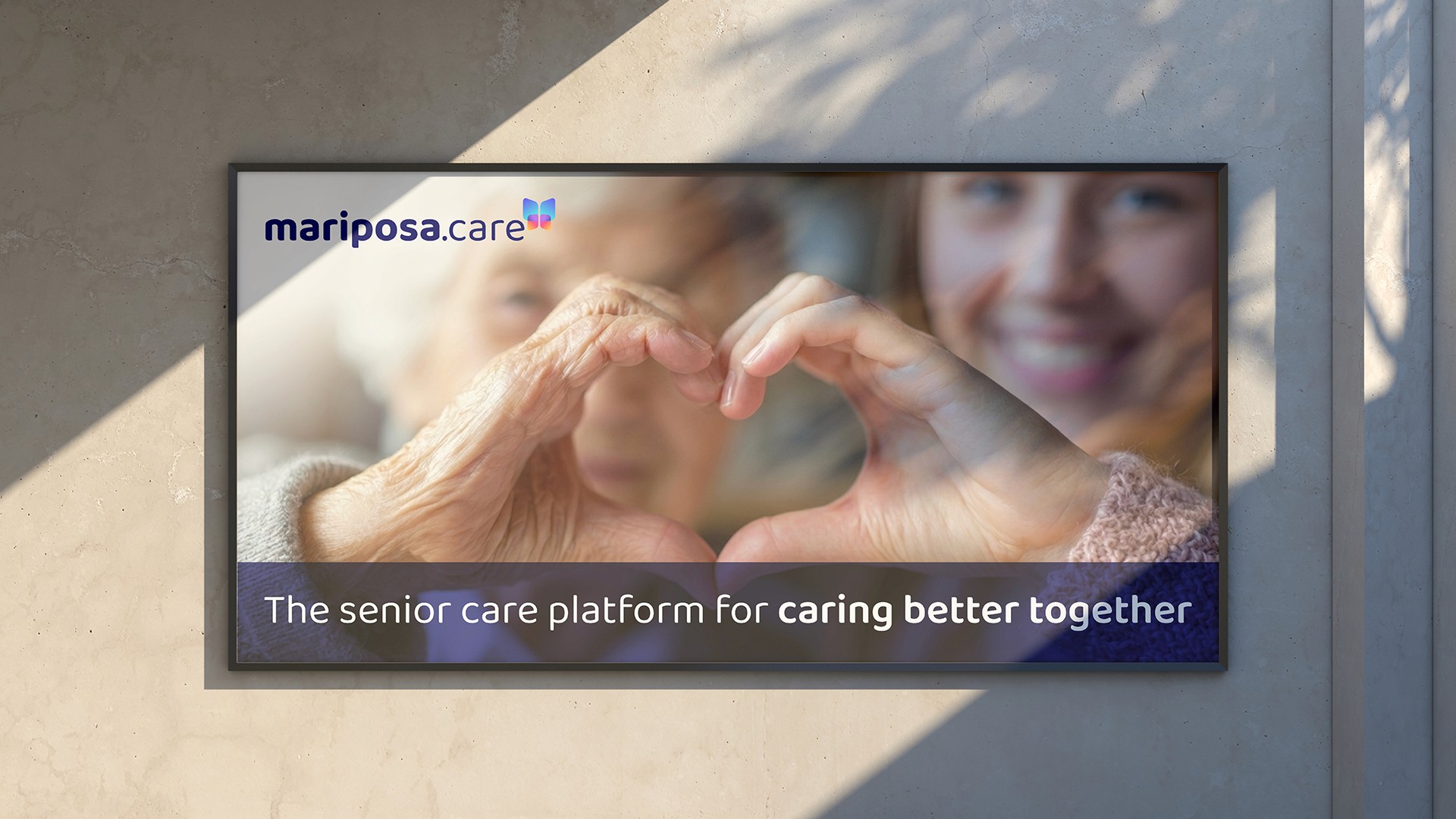 Mariposa senior care advert billboard example