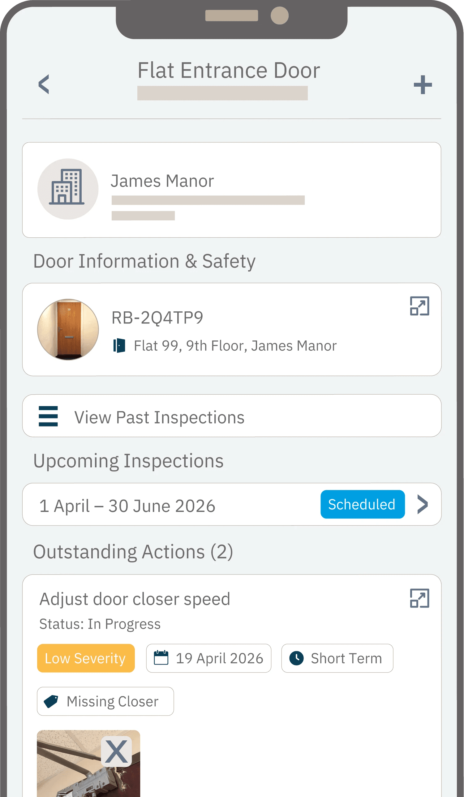 RiskBase app showing assessments on mobile