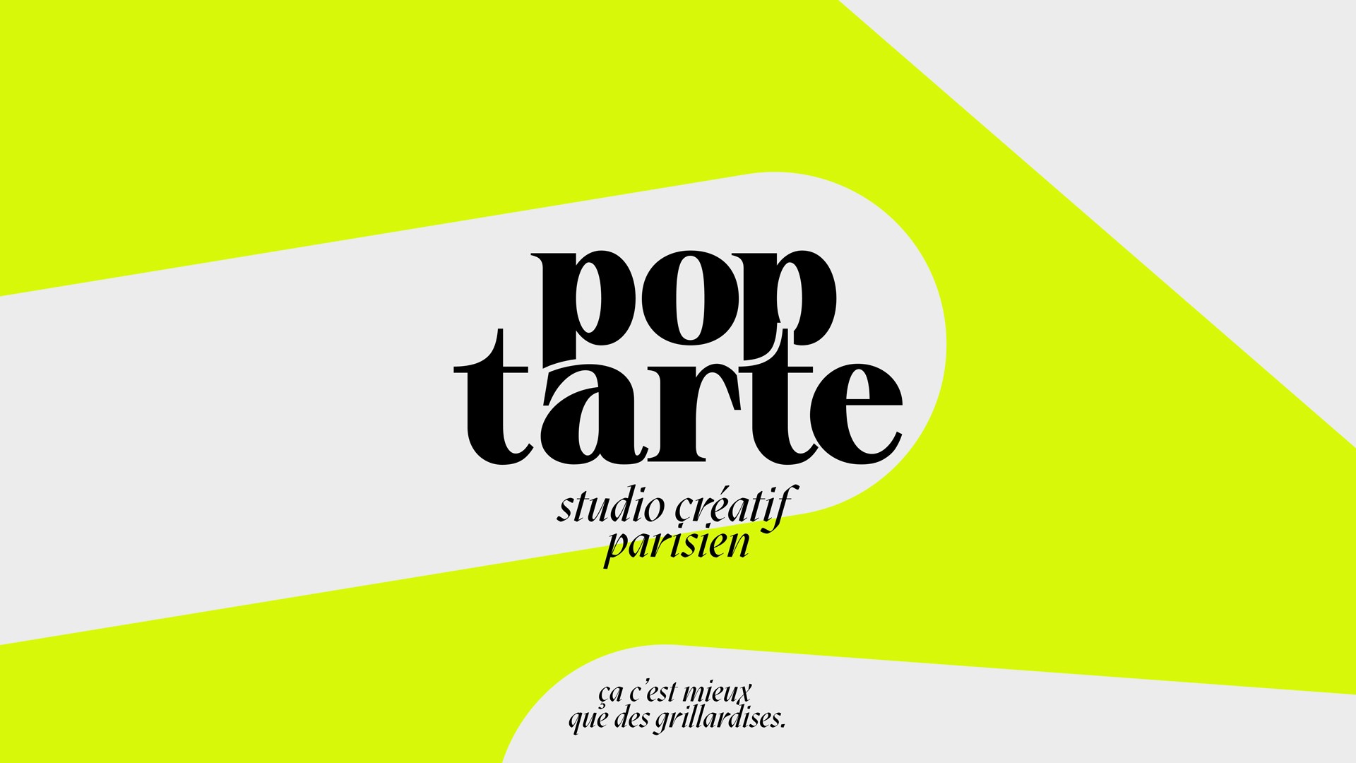 Logo Pop Tarte, studio créatif parisien.