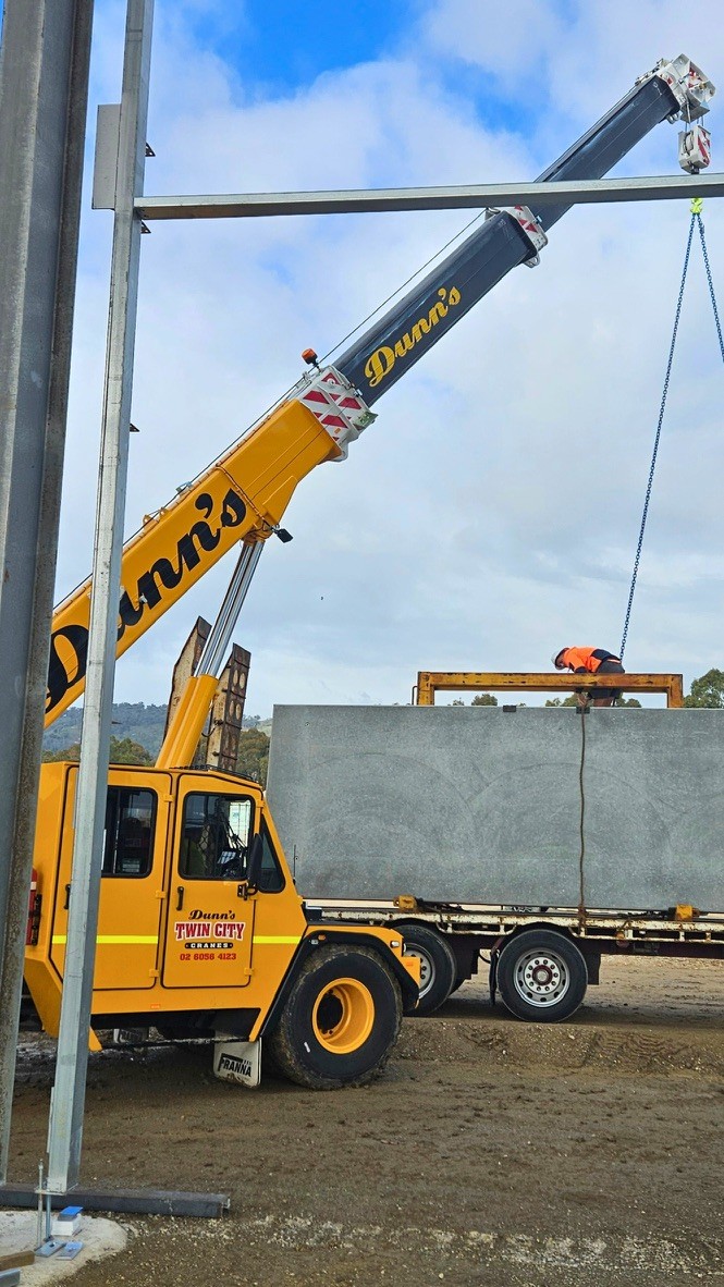 Build Co concrete pour and civil works