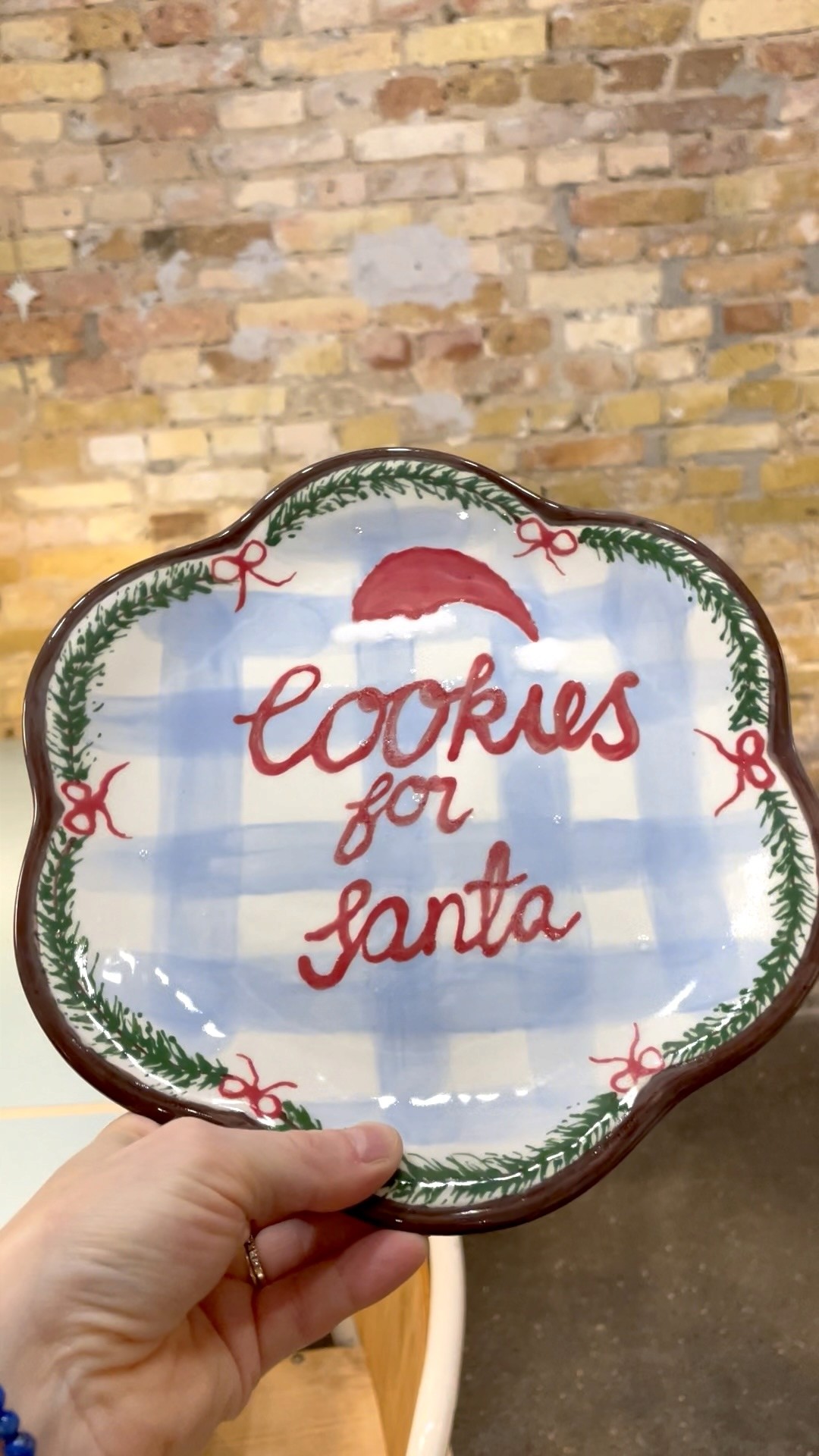 ceramic place for Santa Claus