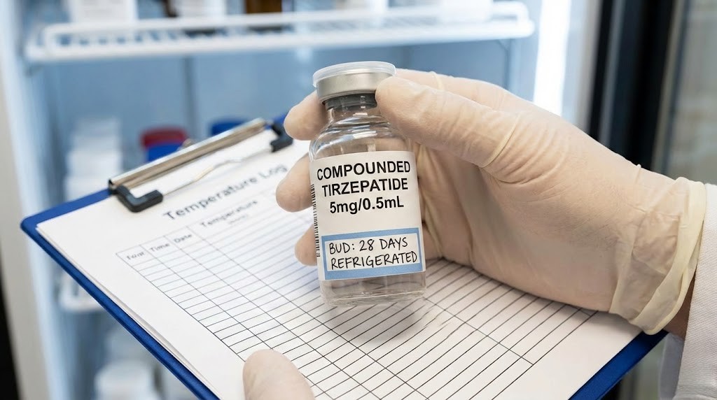 How long is compounded tirzepatide good for