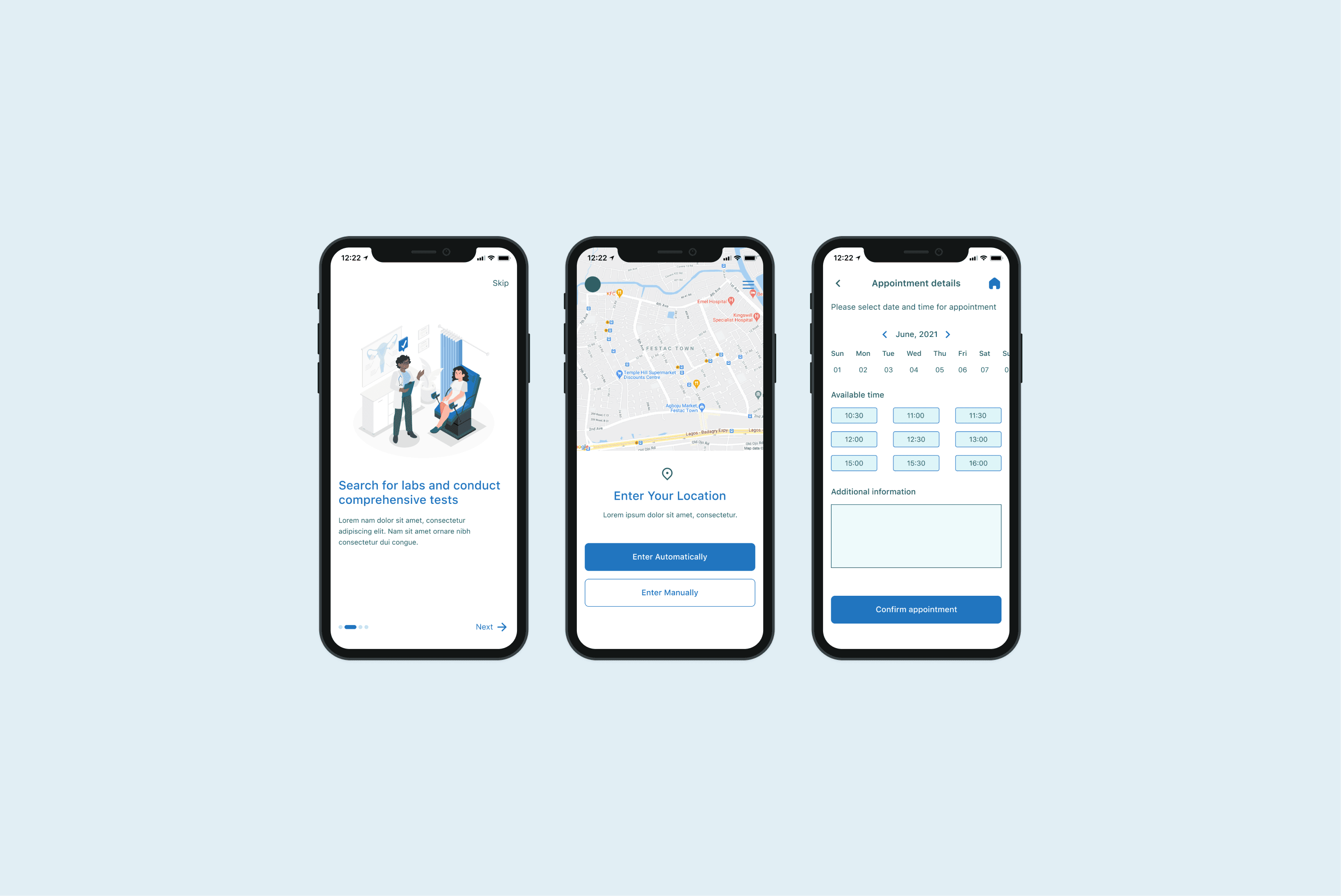 display image of FindLabs app