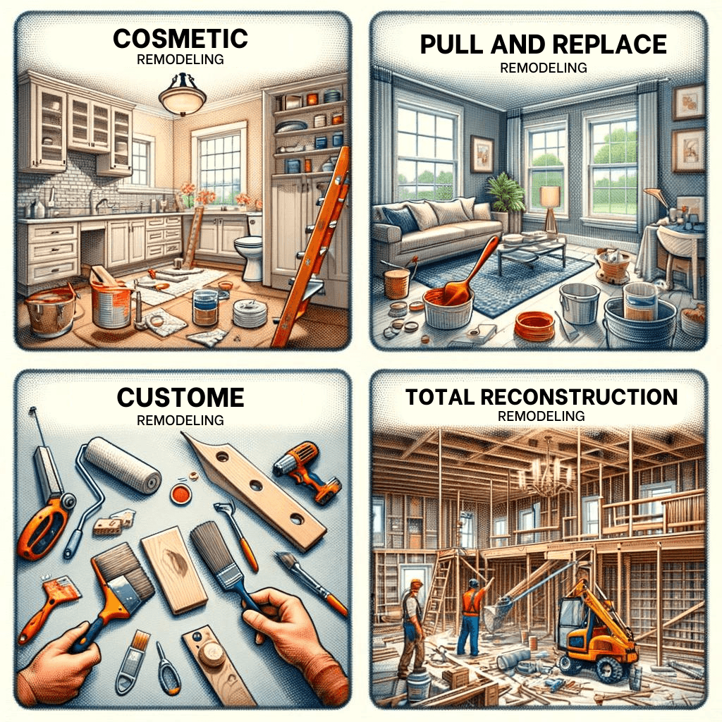 What Are the 4 Types of Remodeling?