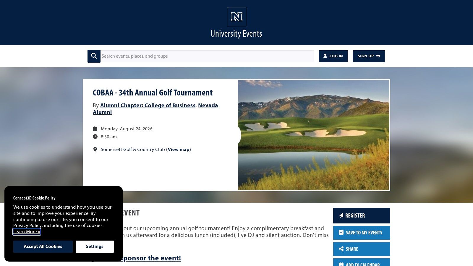Reno–Tahoe YPN Annual Golf Tournament, Wolf Run Golf Course