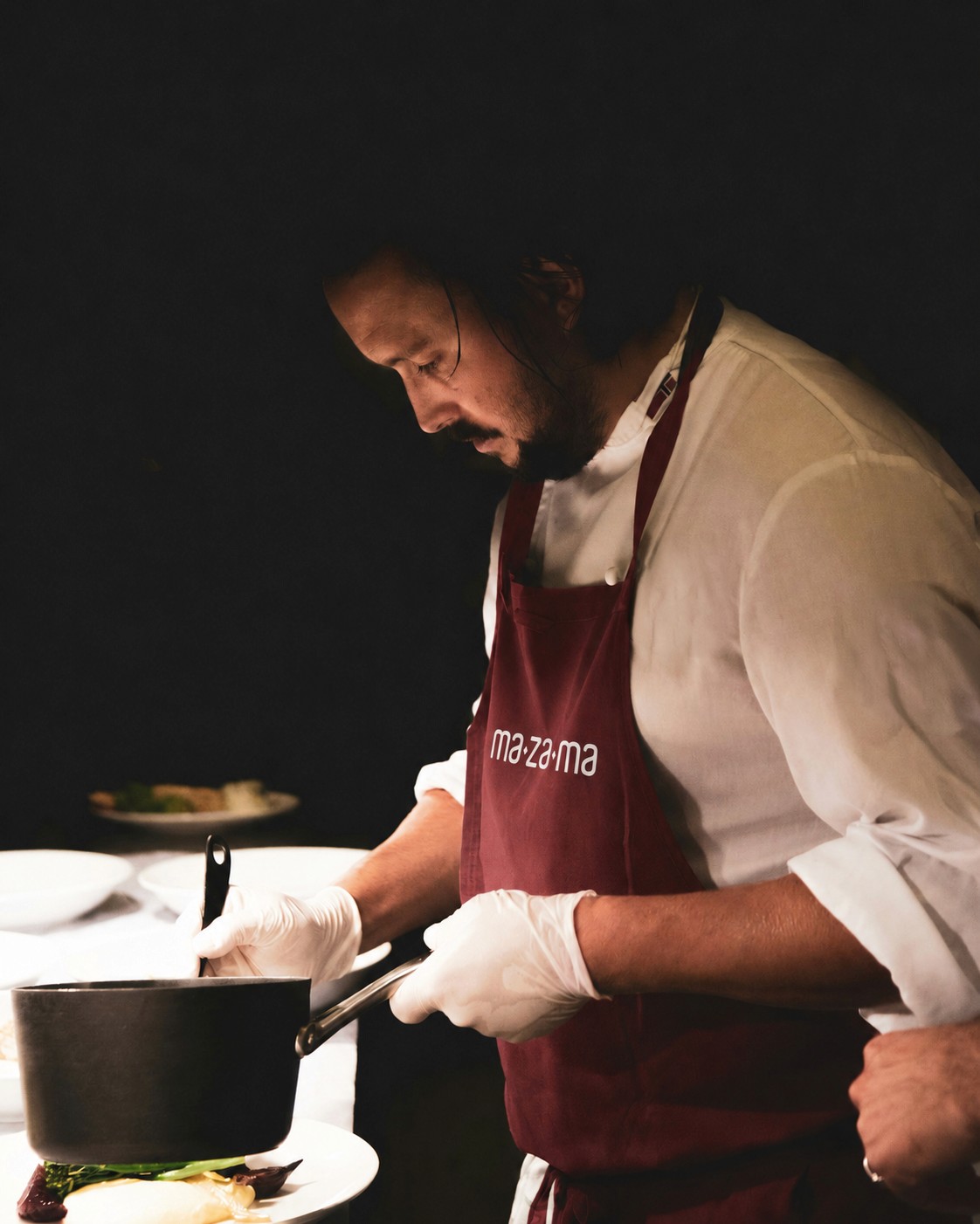 man cooking