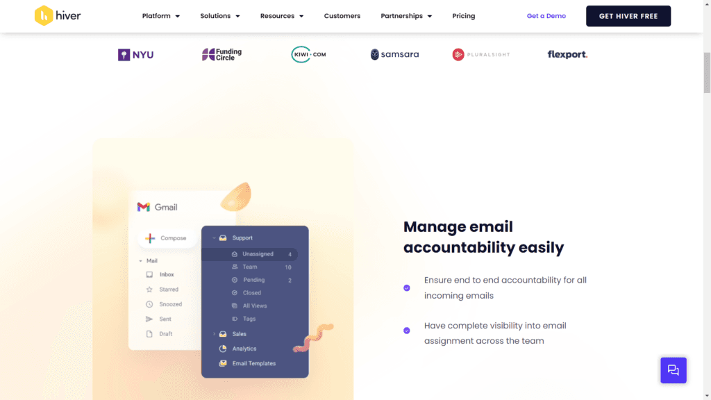 hiver, mail yönetimi, akıllı gelen kutusu yönetimi
