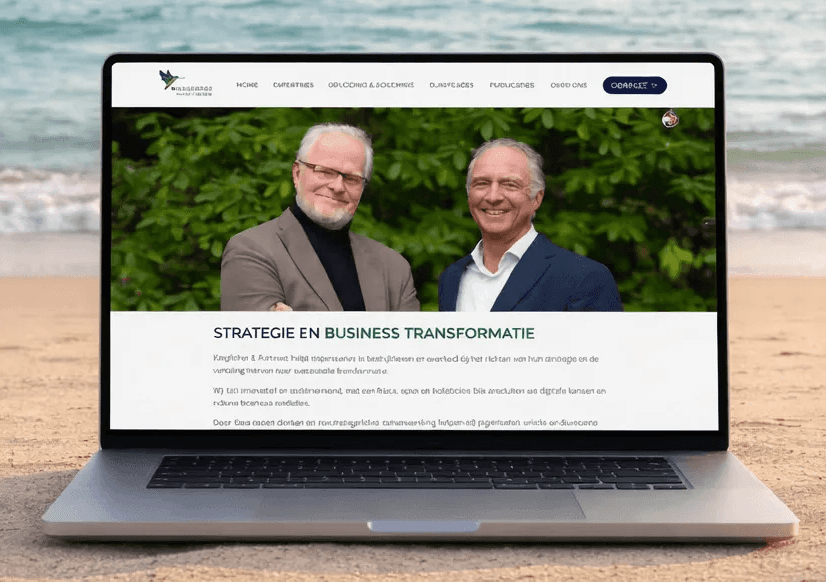 Professioneel website ontwerp en visuele identiteit voor adviesbureau