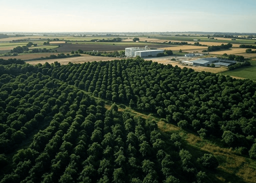 Green glass-metallic background with statistic cards