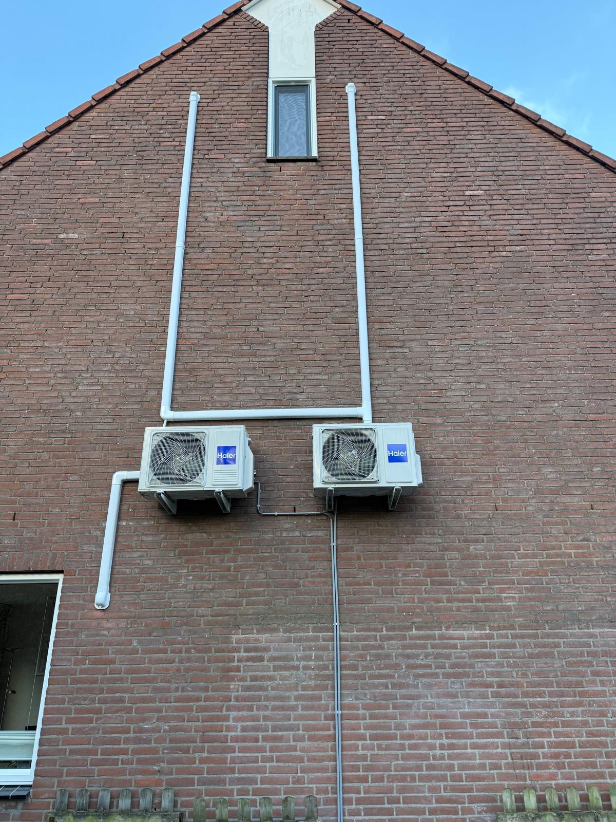 Buitenunits van airco geplaatst in Den Haag