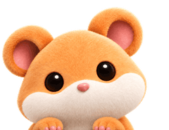 Ellie the hamster peeking over the Pro card