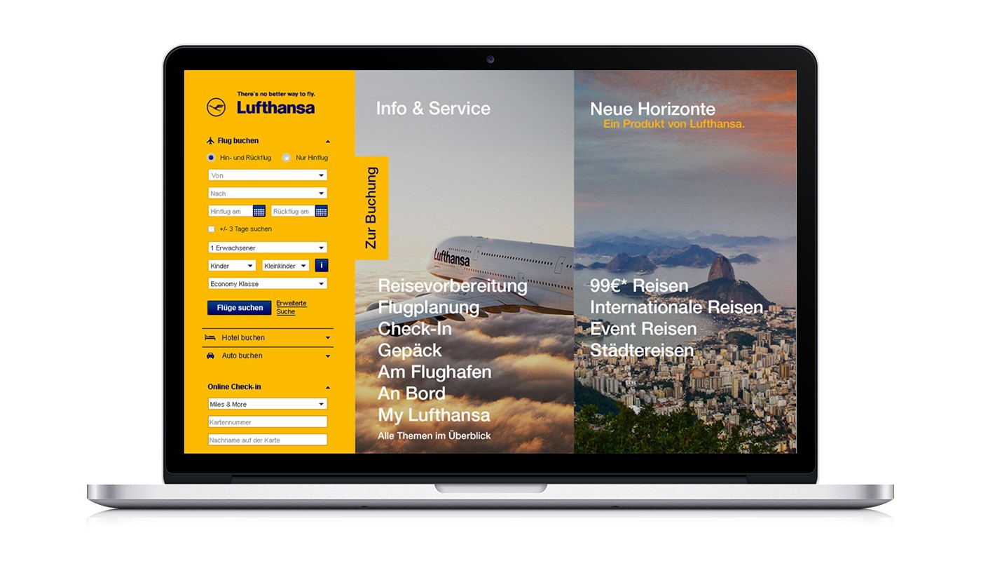 Lufthansa website