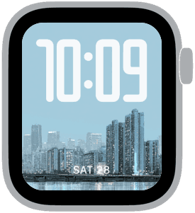 team korea Apple Watch face preview 3 featuring stylized colors and artwork.