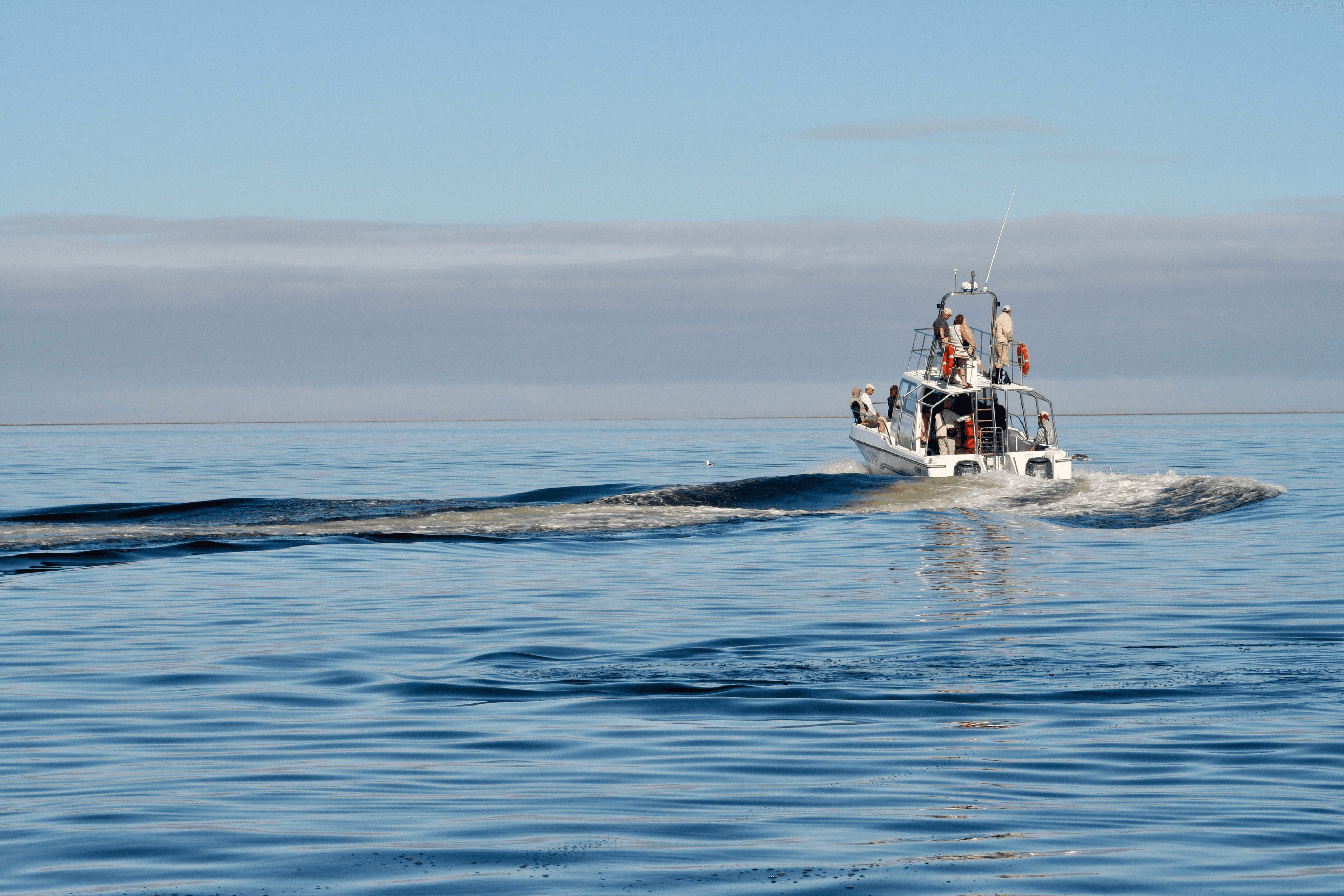 boat on water sebastian inlet