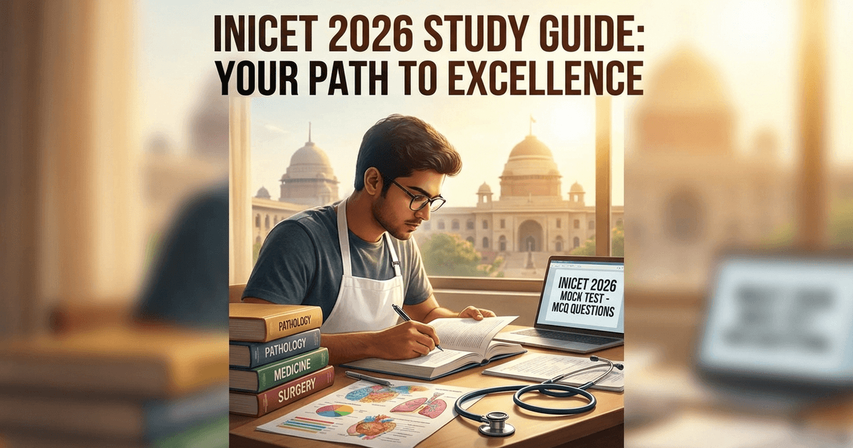 Cover: INICET Preparation 2026: Complete Subject-Wise Strategy, High-Yield Topics and Study Plan for Toppers
