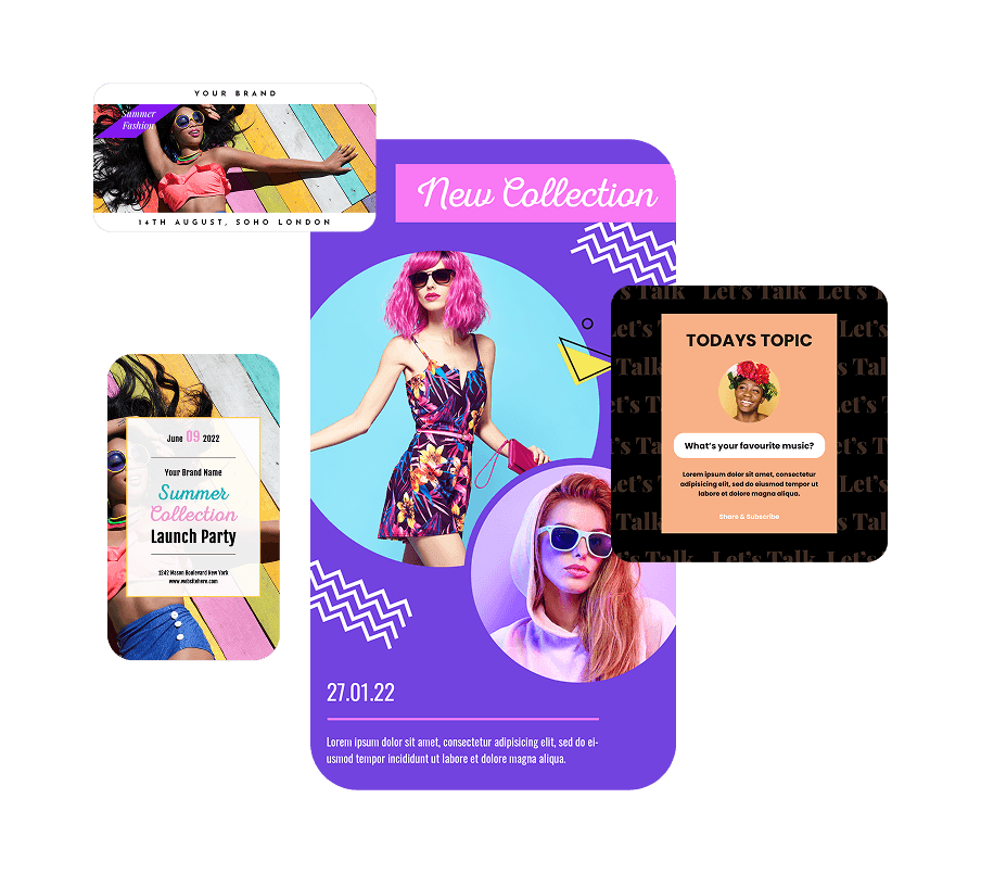 Customize templates, fonts, colors, and layouts.