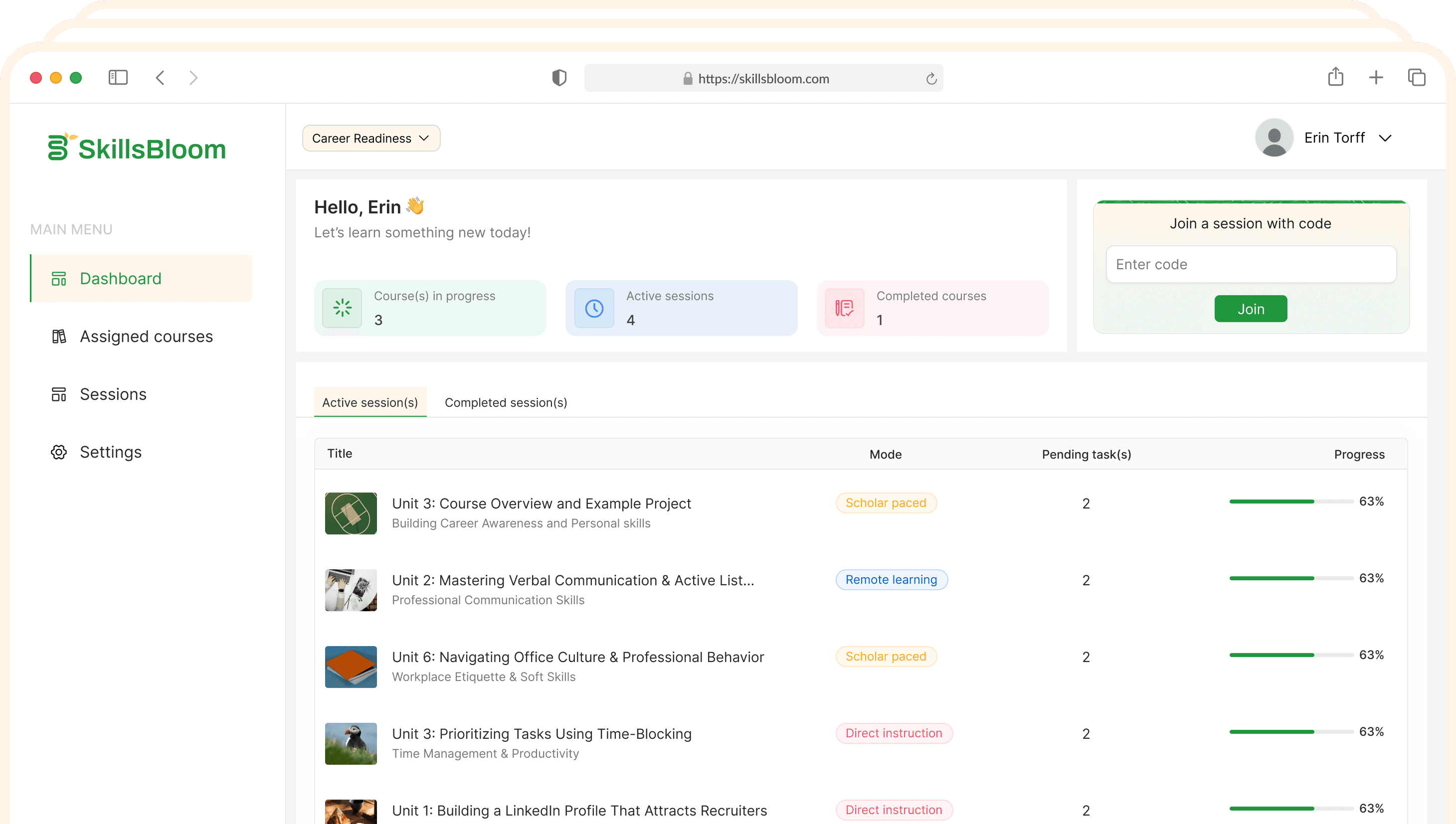 Business dashboard showing revenue, deals, customer list, growth chart, and new activity. 