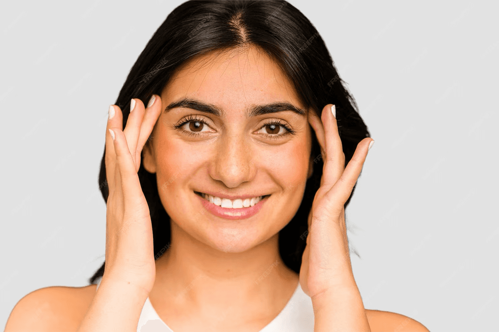 young indian woman face closeup youthville faclals