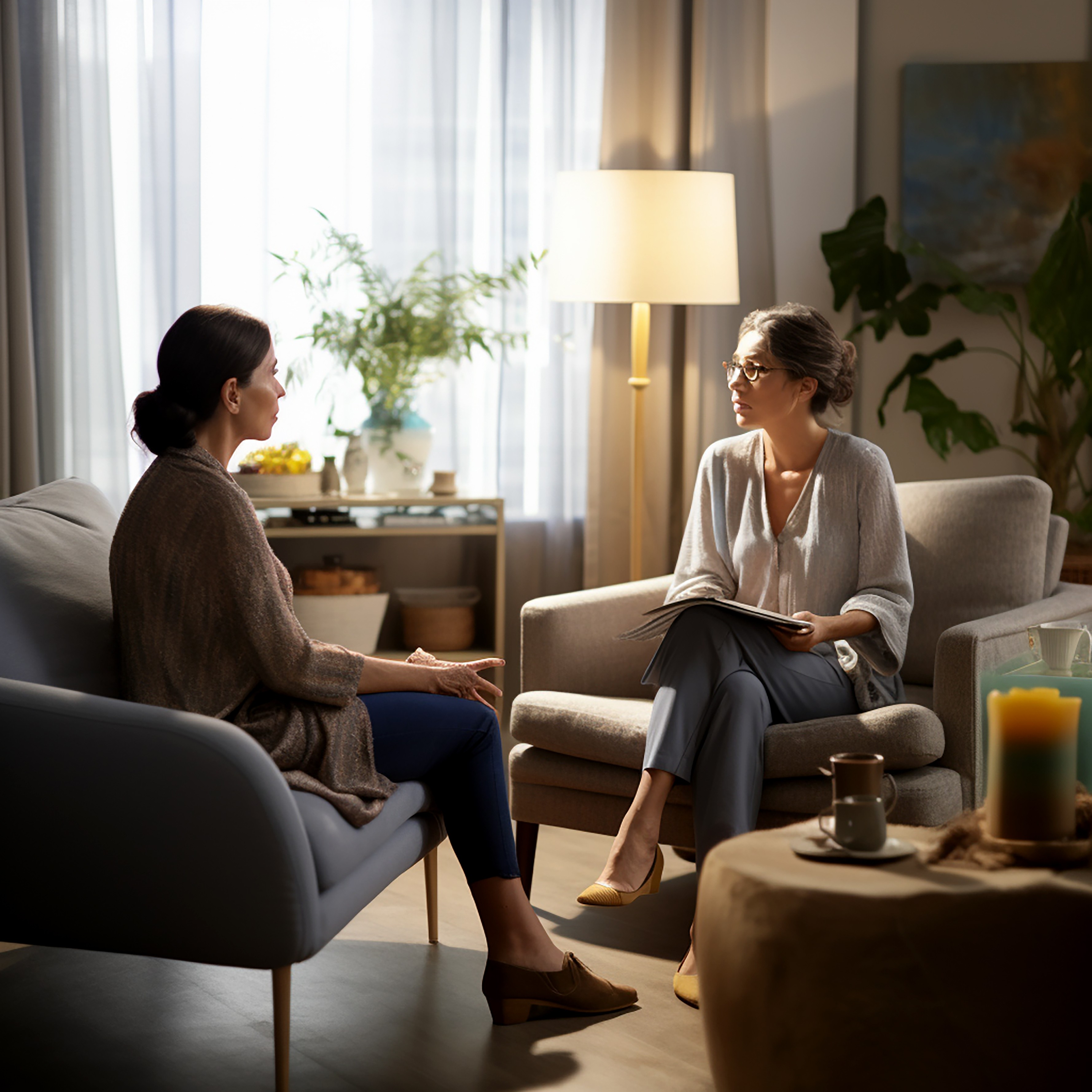 Patient receiving personalized psychiatric care at MedSync clinic.