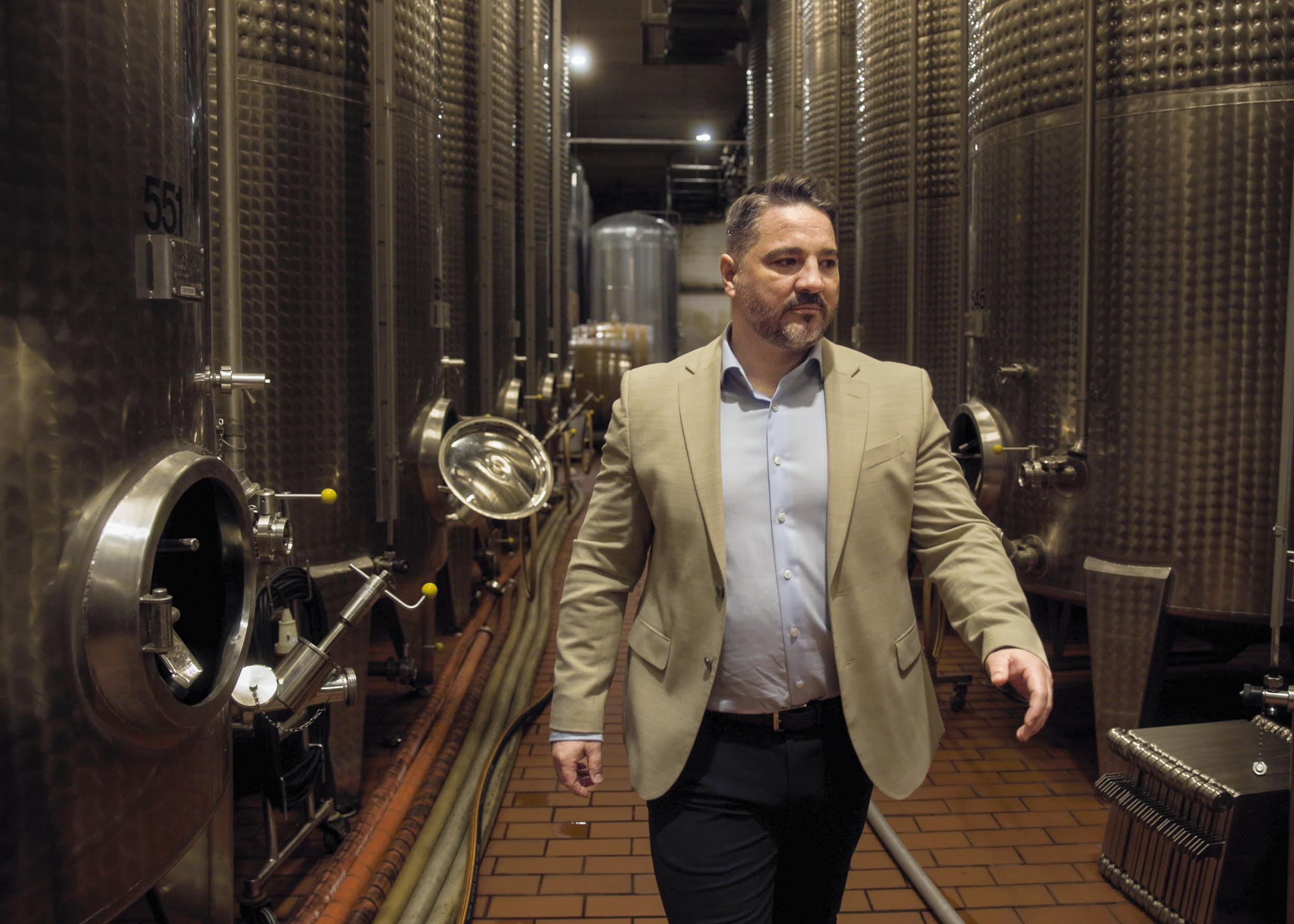 Jens Sonnek, Prokurist und Vertriebsleiter in der Wein- und Sektkellerei Jakob Gerhardt