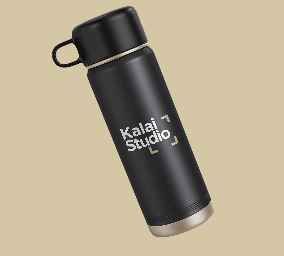 Kalai Studio branded water bottle
