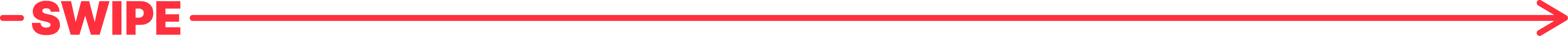 Red arrow pointing to the right of the page to indicate their is swipeable carousel