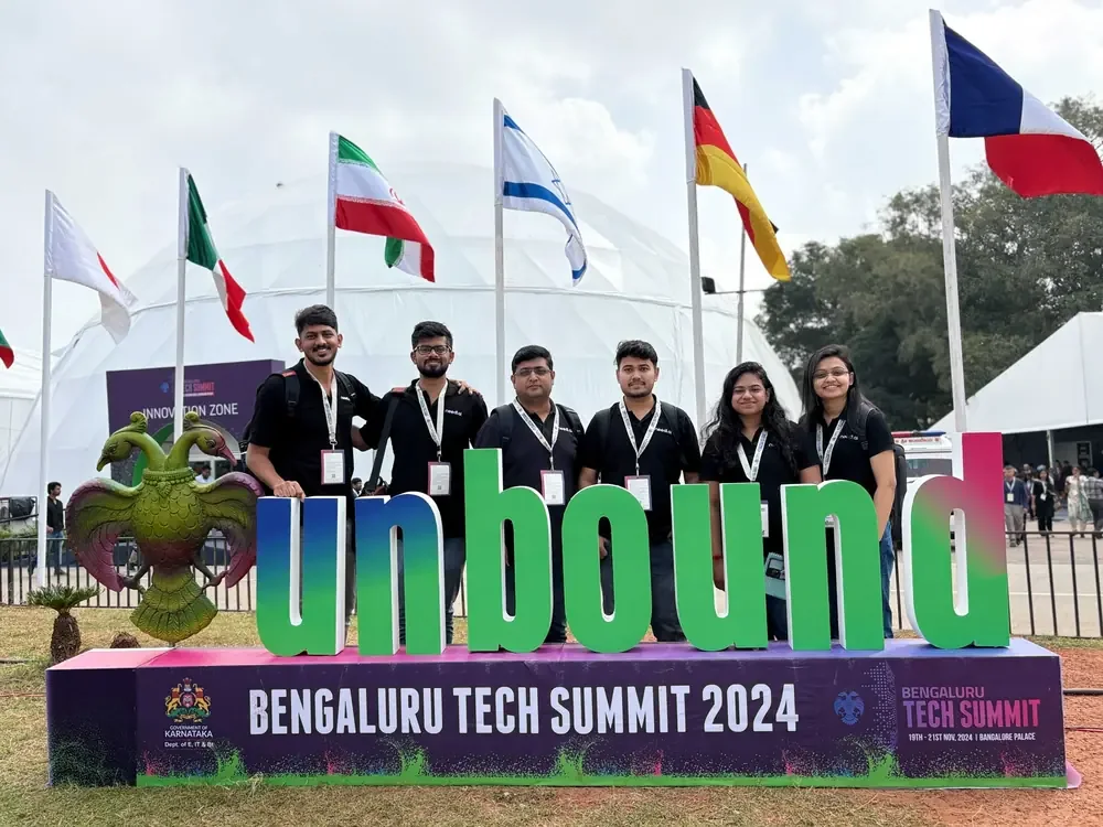 Members of the team at Bengaluru Tech Summit 2024