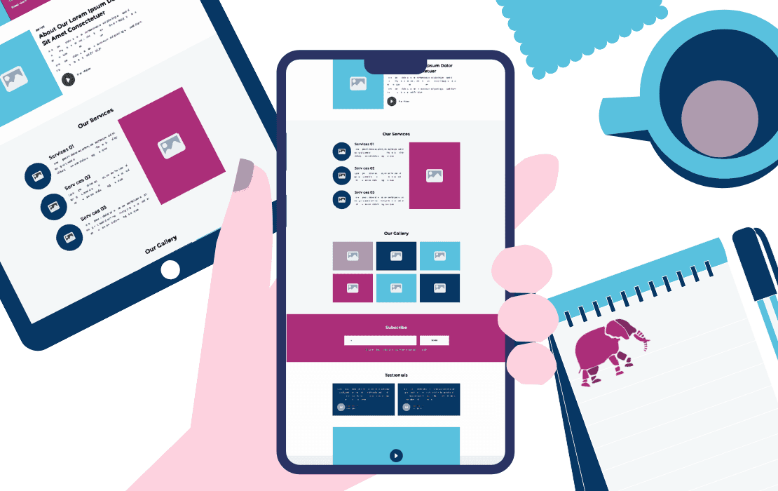 Création site internet one page à Nantes