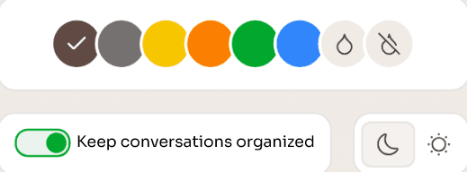 An image of Dreelio's in app customization feature