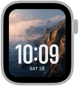 coastline fm Apple Watch face preview 1 featuring summer.